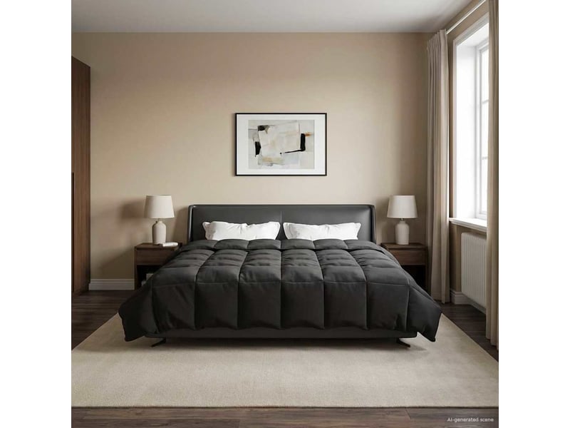  Duvet d'hiver - couette 220 x 260 cm hiver - couette microfibre (100% polyester)  - Conforama D