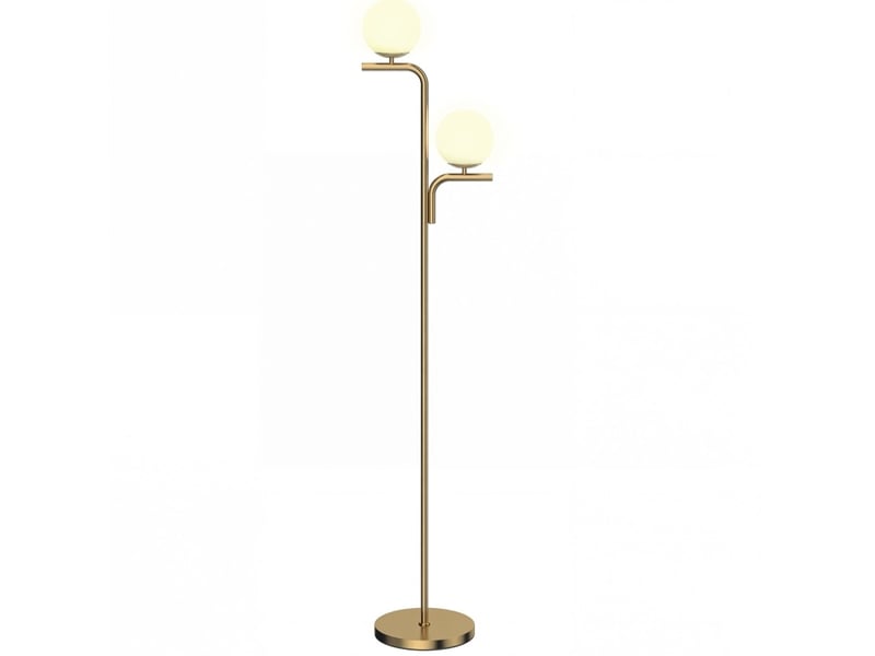  Lampadaire led 33x28x170 cm double tête métal doré  - Conforama A