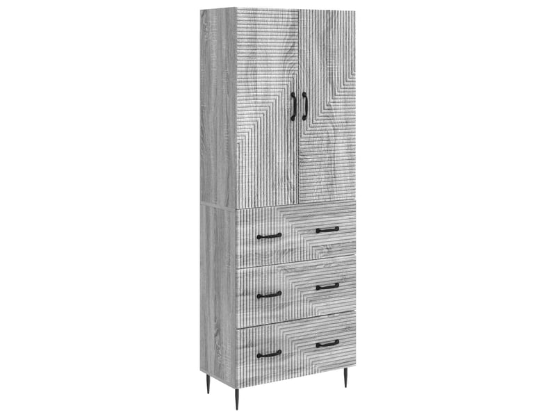  Ensemble de meubles 2 pcs, rangement de salon 66 x 34,5 x 90 cm bois d'ingénierie shl1408  - Conforama A
