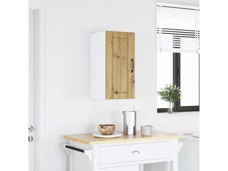 Armoire murale de cuisine lucca chêne artisanal bois ingénierie shl6020 - Conforama B