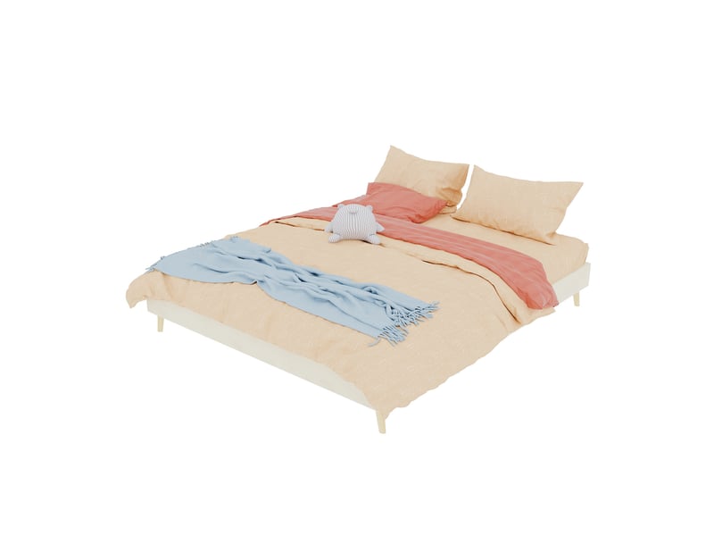  Sommier 2 places 160x200 cm avec matelas coloris beige  - Conforama A