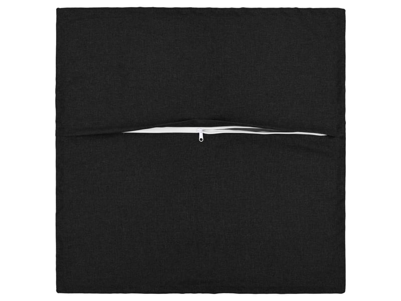  Lot de 2 coussins avec oreiller, coussins décoratifs houten noir lin synthétique cf51190  - Conforama C