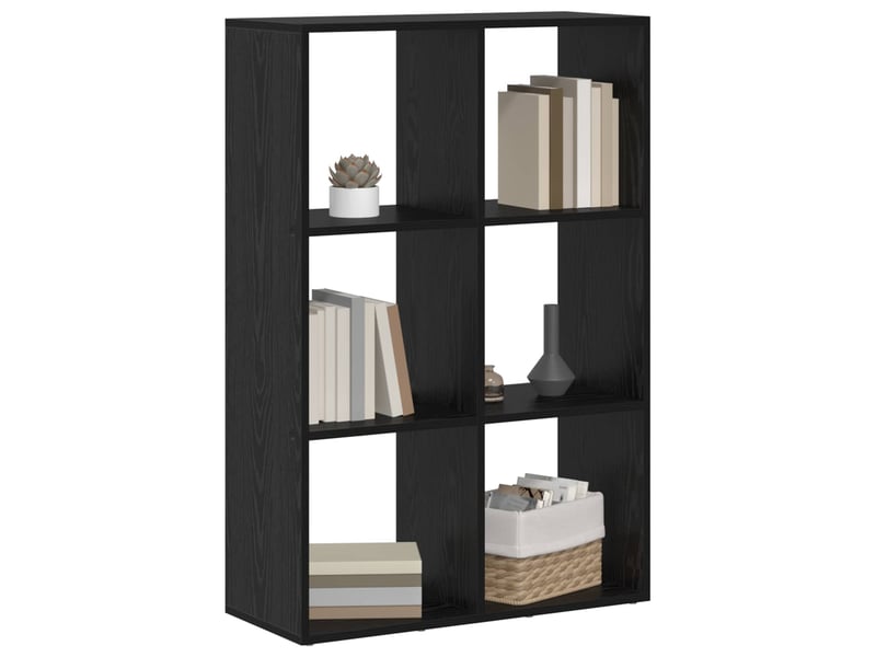  Bibliothèque 6 niveaux, armoire à livres 69,5 x 29 x 103,5 cm bois d'ingénierie  - Conforama C