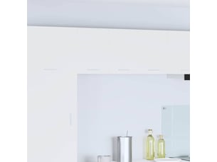 Meuble de rangement cuisine, armoire suspendue blanc 30x31x40cm bois d'ingénierie