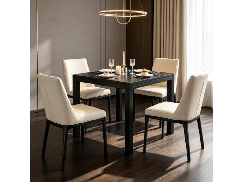  Table de jardin extensible aluminium 4-6 pers. À monter soi-même, effet bois, rallonge, 1 pièce  - Conforama E