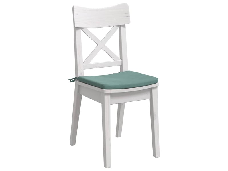  Lot de 4 coussins de siège, coussins décoratifs velours vert mer 40 x 40 x 3 cm cf60045  - Conforama C