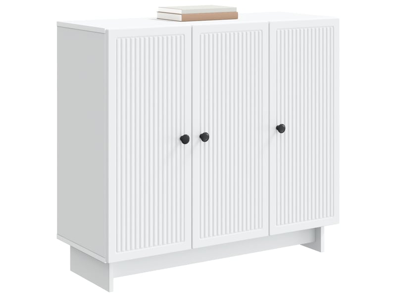 Buffet - bahut - meuble de rangement blanc 89 x 34,5 x 80 cm bois d'ingénierie  - Conforama C