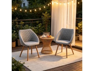 Ensemble de 2 chaises élégantes – chaises design pour salon, salle à manger, conférence et bureau