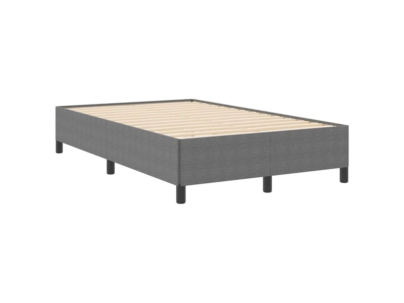 Lit double- lit adulte - lit à lattes gris clair 120 x 190 cm tissu en velours côtelé - Conforama C