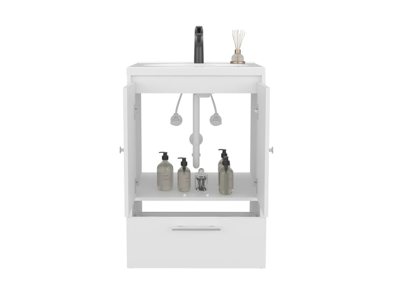  Meuble de salle de bain madison de 60 cm, blanc  - Conforama C