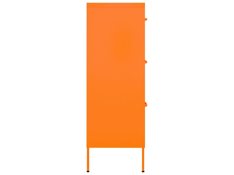 Armoire de rangement bureau, armoire à tiroirs orange 80x35x101,5 cm acier  - Conforama D