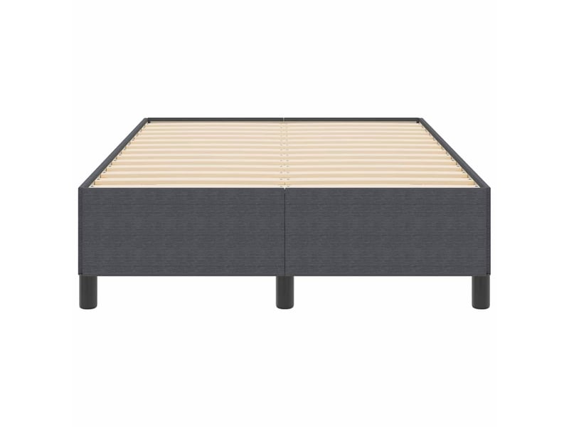  Lit double- lit adulte -  lit à lattes gris foncé 120 x 190 cm tissu en velours côtelé  - Conforama D
