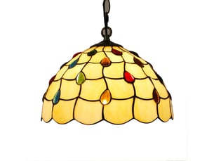 Suspension créative en bois massif et verre, style campagne – e27, source 9w blanc chaud incluse, pour salle à manger, bureau et chambre-style 2