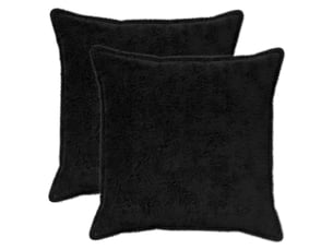 Lot de 2 housses de coussin houten noir 60 x 60 cm cf49352