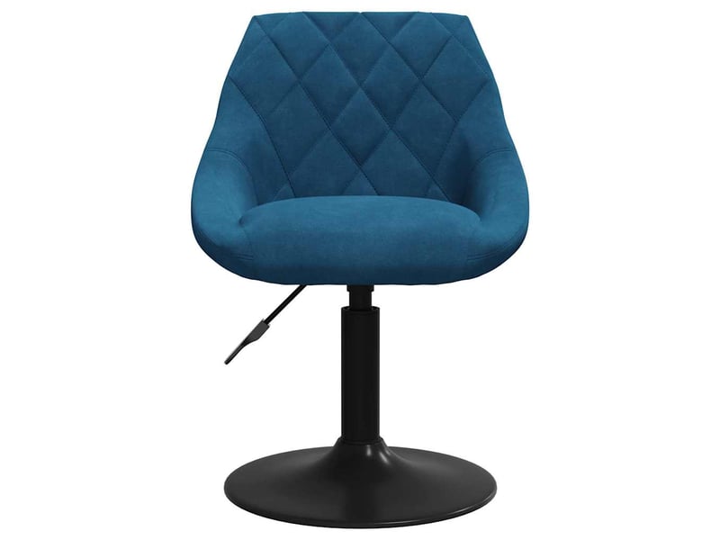  Tabouret de bar, chaise de bar bleu velours shl93280  - Conforama C