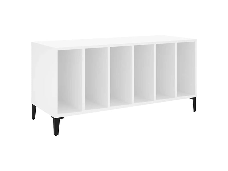  Armoire à disques, armoire de rangement blanc 100x38x48 cm bois d'ingénierie shl90650  - Conforama A
