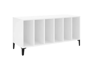 Armoire à disques, armoire de rangement blanc 100x38x48 cm bois d'ingénierie shl90650