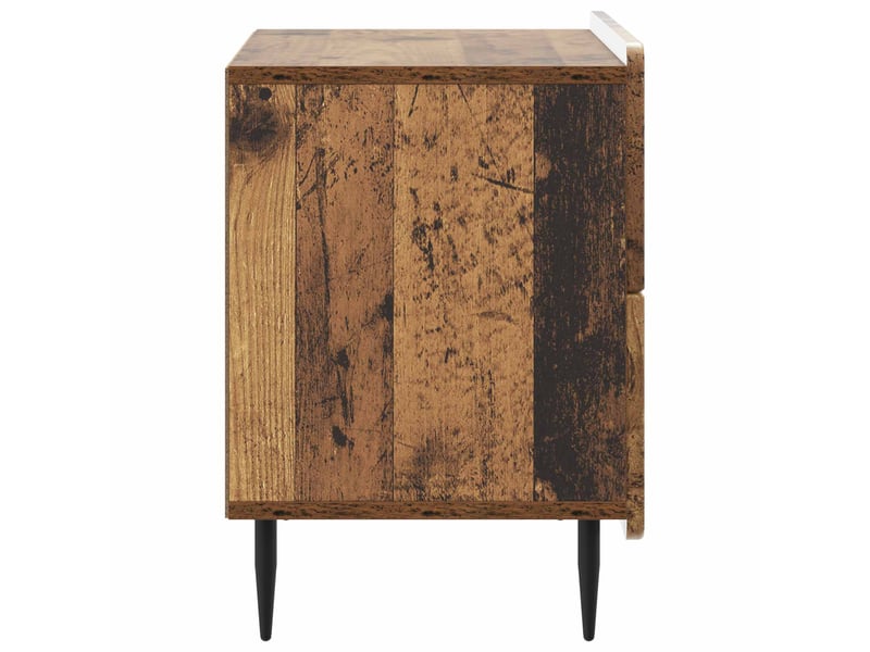 Table de chevet - cabinet de chevet - table de nuit bois ancien 62 x 34,5 x 49,5 cm - Conforama E