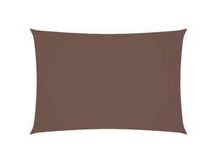 Voile de parasol - voile d'ombrage tissu oxford rectangulaire 3x5 m marron