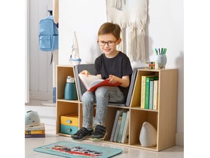 Bibliotheque coloris  gris  <strong>DESVIAE</strong> <strong></strong> - 103 cm x 62 cm