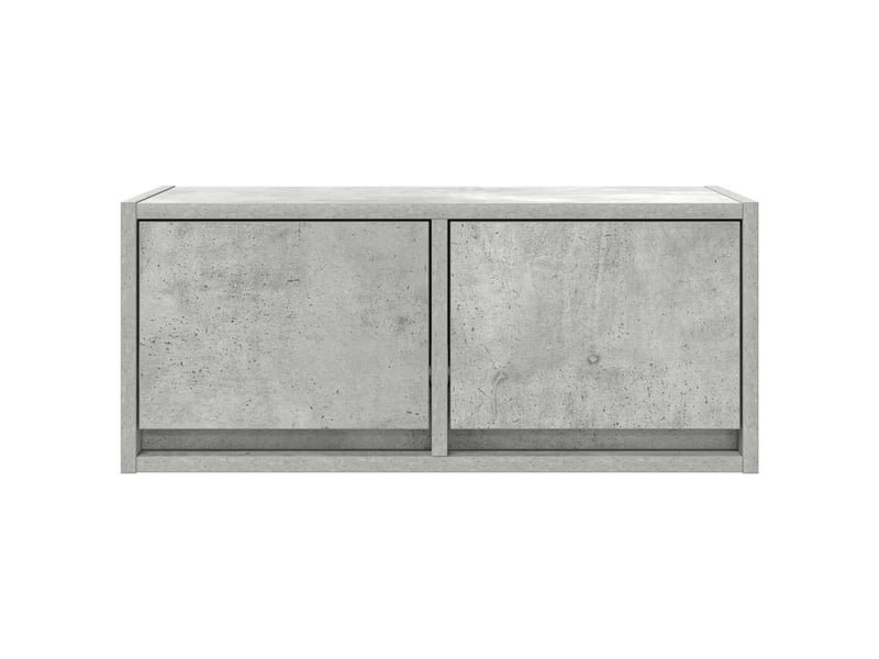  Meuble tv - banc tv - meuble de rangement gris béton 60x31x25,5 cm bois d'ingénierie  - Conforama E