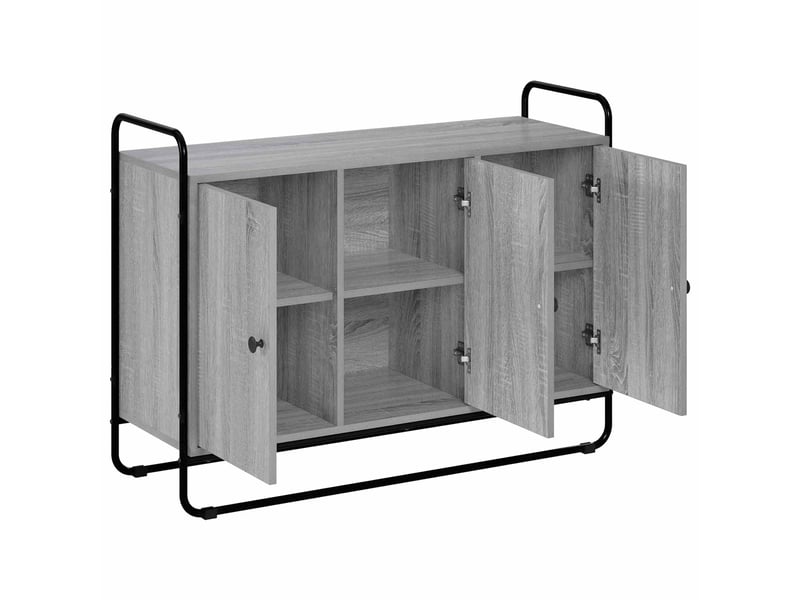  Buffet salon, buffet de rangement sonoma gris 102x35x75 cm bois d'ingénierie shl43116  - Conforama C