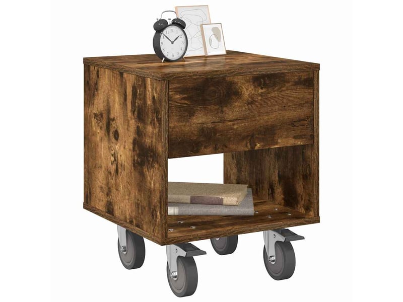 Table de chevet - cabinet de chevet - table de nuit 2 pc chêne fumé 40,5 x 40 x 48 cm - Conforama B