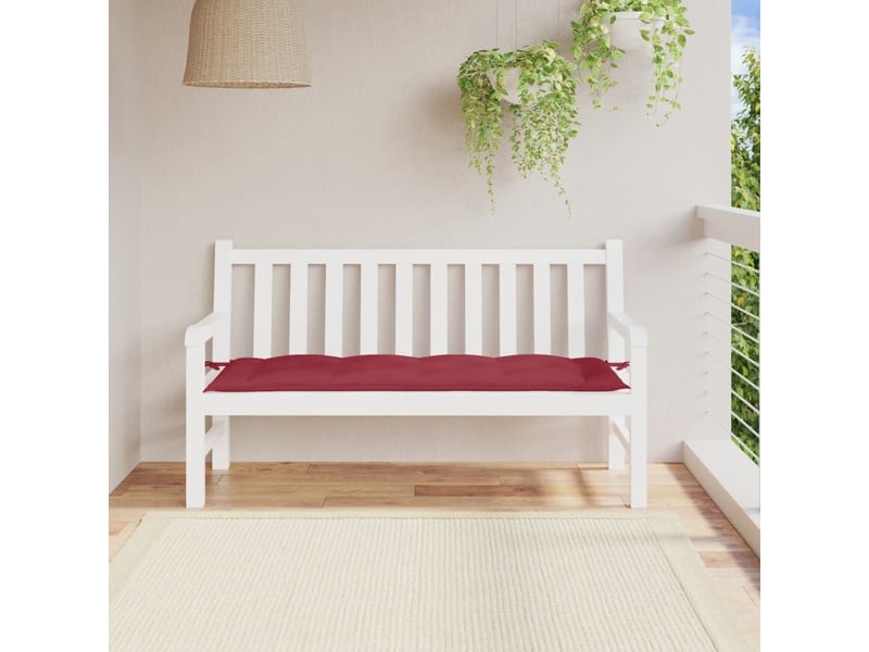  Coussin de banc de jardin, coussin d'assise rouge bordeaux 150x50x7 cm cf52813  - Conforama B