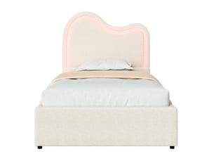 Lit coffre 90x200 cm <strong>HAUSS SPOLE</strong>  <strong></strong> coloris blanc