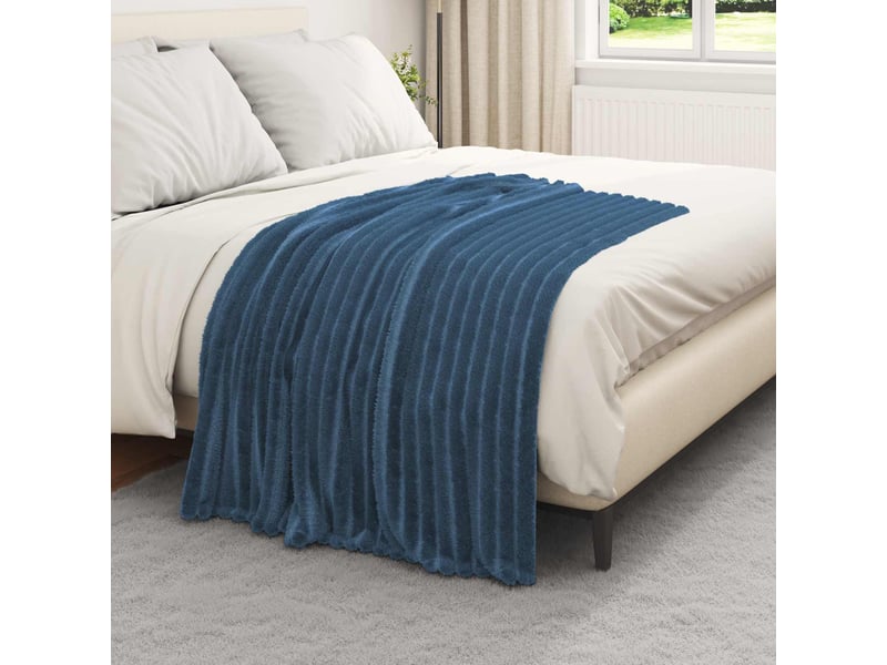  Couverture jetée de canapé 6 pcs bleu marine 150x130 cm 2.85 kg  - Conforama C