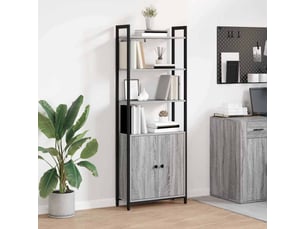 Bibliotheque coloris  gris  <strong></strong> <strong></strong> - 60 cm x 161 cm