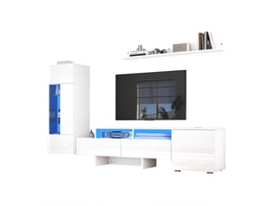 Meuble tv coloris blanc 170 cm <strong>MIVRAY </strong>  <strong></strong>