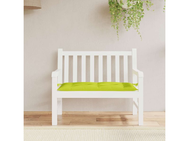  Coussin de banc de jardin, coussin d'assise vert brillant 100x50x7cm tissu oxford cf52863  - Conforama C