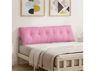 Coussin de dos, coussin de dossier rose 160 x 19 x 50 cm tissu cf54971
