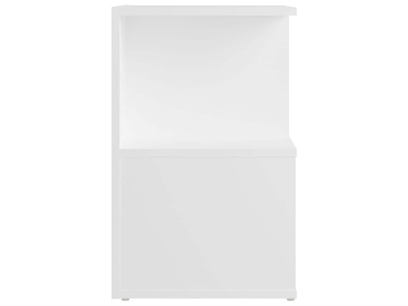  Lot de 2 tables de chevet - cabinet de chevet - table de nuit blanc 35x35x55 cm bois d'ingénierie  - Conforama C