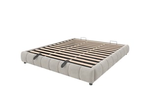 Lit coffre 180x200 cm <strong></strong>  <strong>Qualité haut de gamme</strong> coloris beige