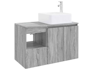 Ensemble de mobilier de salle de bain 2 pc sonoma gris cf64194