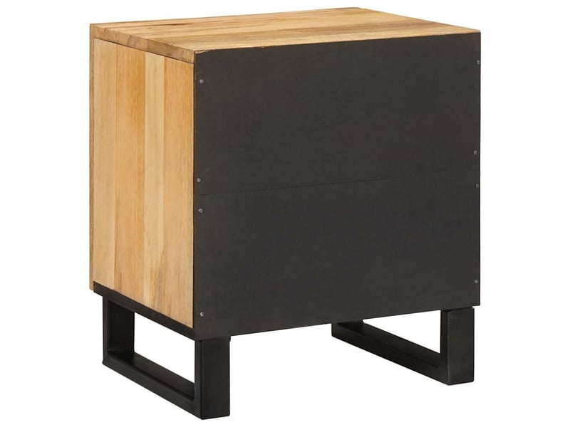  Table de chevet, table de nuit naturel 40 x 33 x 46 cm  - Conforama E