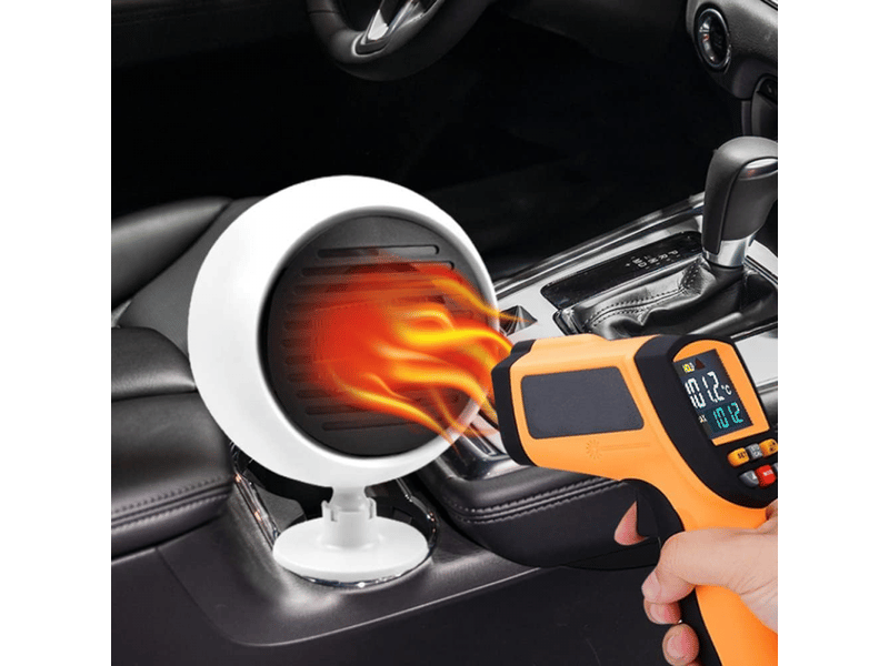  Ventilateur chauffant portable 12 v 120 w pour voiture, rotation à 360°, dégivreur de pare-brise, ventilateur de refroidissement électrique (noir, multicolore XLH-ZLS-005880MF - Conforama D