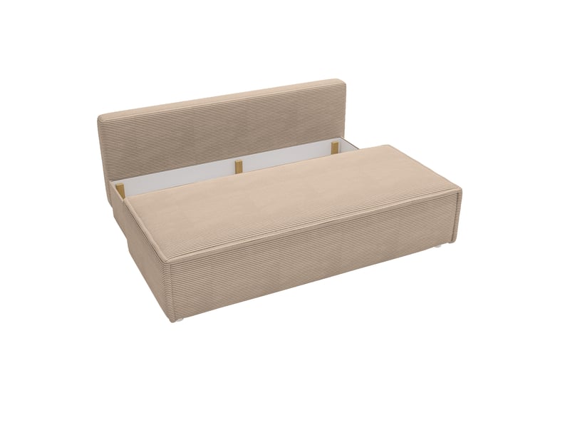  Canapé luna avec fonction couchage, couleur cappuccino  - Conforama D