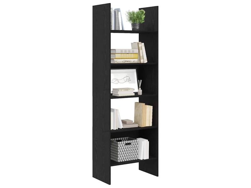  Bibliothèque 5 niveaux, armoire à livres 60 x 35 x 180 cm bois d'ingénierie shl9033  - Conforama C