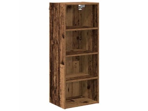 Meuble de rangement cuisine, armoire suspendue bois ancien 40x29,5x100cm