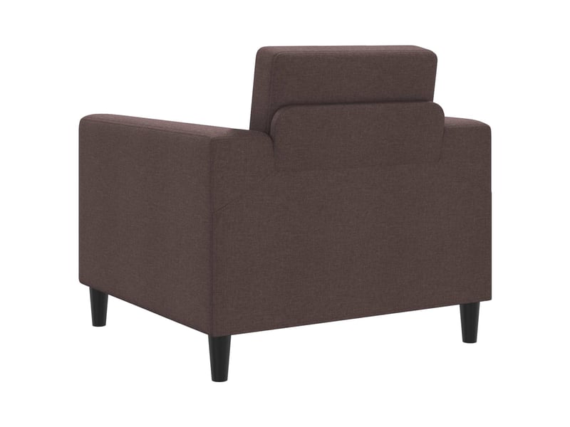  Vidaxl fauteuil marron foncé tissu  - Conforama E