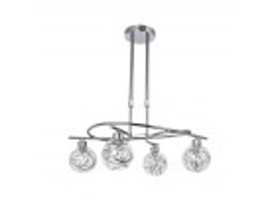 Fabrilamp varanasi, lampe, moderne, 4 x g9, chromé, 46-68 x 50 x 32 cm