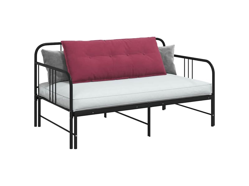 Coussin de dos, coussin de dossier bordeaux 120 x 50 cm tissu en velours côtelé cf54581 - Conforama C