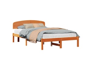 Lit 2 places 120x190cm coloris marron