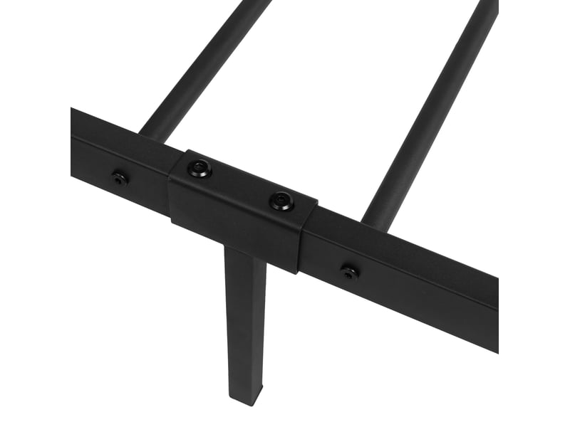 Lit gaming noir avec support réglable, éclairage led et paniers de rangement  - Conforama D