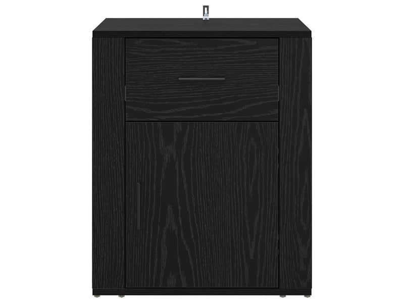  Table de chevet - cabinet de chevet - table de nuit chêne noir 35 x 50 x 60 cm bois d'ingénierie  - Conforama E