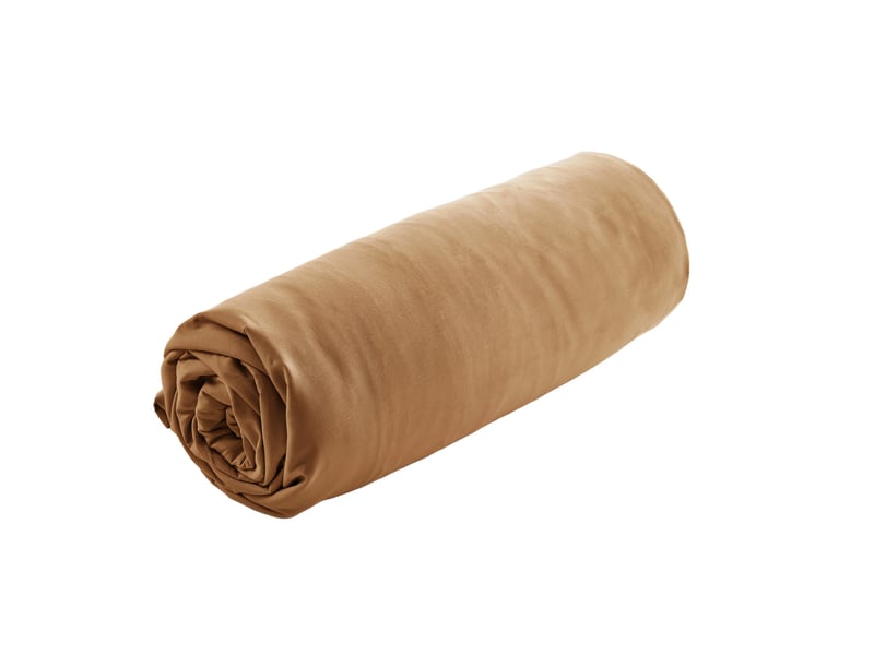  Drap housse 180x200+35 cm percale de coton havane PD25248 - Conforama B