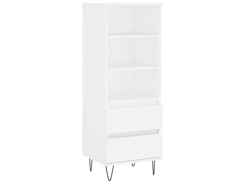  Buffet haut - bahut - meuble de rangement blanc 40x36x110 cm bois d'ingénierie  - Conforama A